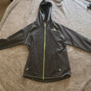 GREY AND GREEN THE NORTH FACE JACKET SIZE XL